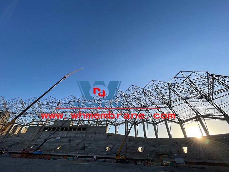 Zhangye Olympic sports center steel structure Zhangye Olympic sports center steel structure