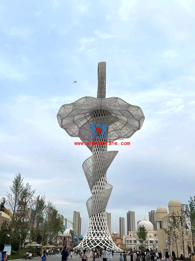 Xi 'an Silk Road Tower ETFE membrane structure