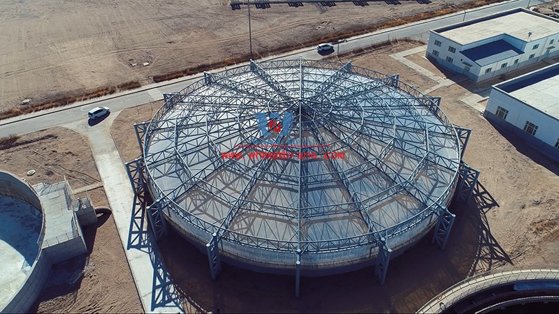 Etfe Roof Sewage Tank membrane structure project in Golmud Industrial Park Etfe Roof Sewage Tank membrane structure project in Golmud Industrial Park