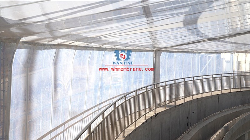 Etfe Roof Sewage Tank membrane structure project in Golmud Industrial Park Etfe Roof Sewage Tank membrane structure project in Golmud Industrial Park