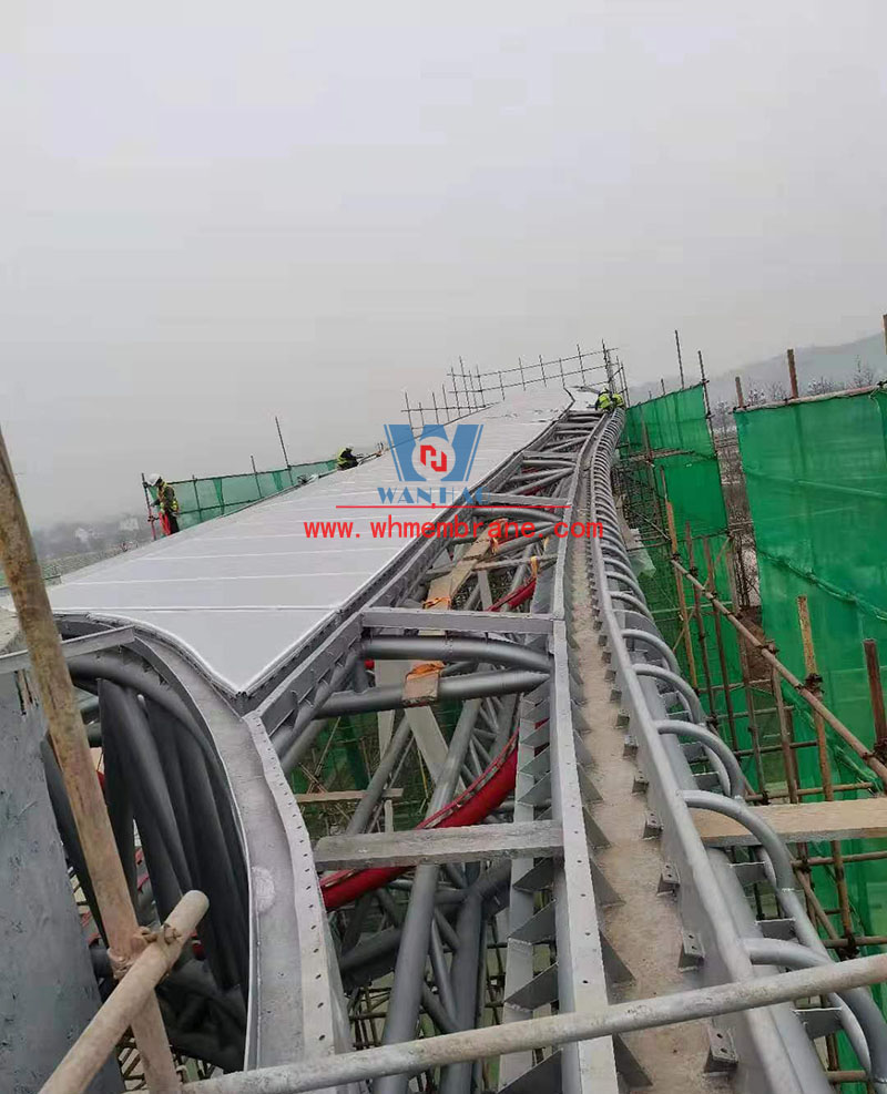 Landscape Membrane Structure Project of Sichuan South Charge Photographic College Landscape Membrane Structure Project of Sichuan South Charge Photographic College