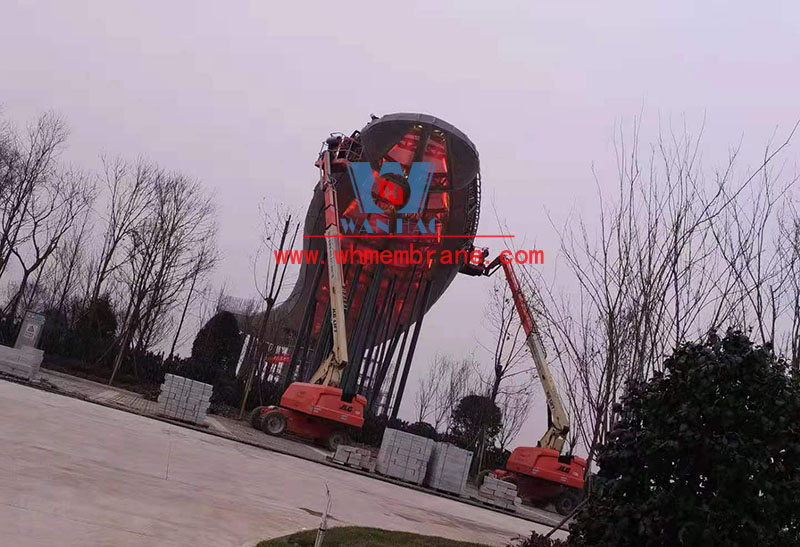 Landscape Membrane Structure Project of Sichuan South Charge Photographic College Landscape Membrane Structure Project of Sichuan South Charge Photographic College