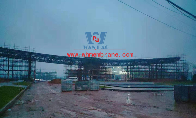 Landscape Membrane Structure Project of Sichuan South Charge Photographic College Landscape Membrane Structure Project of Sichuan South Charge Photographic College