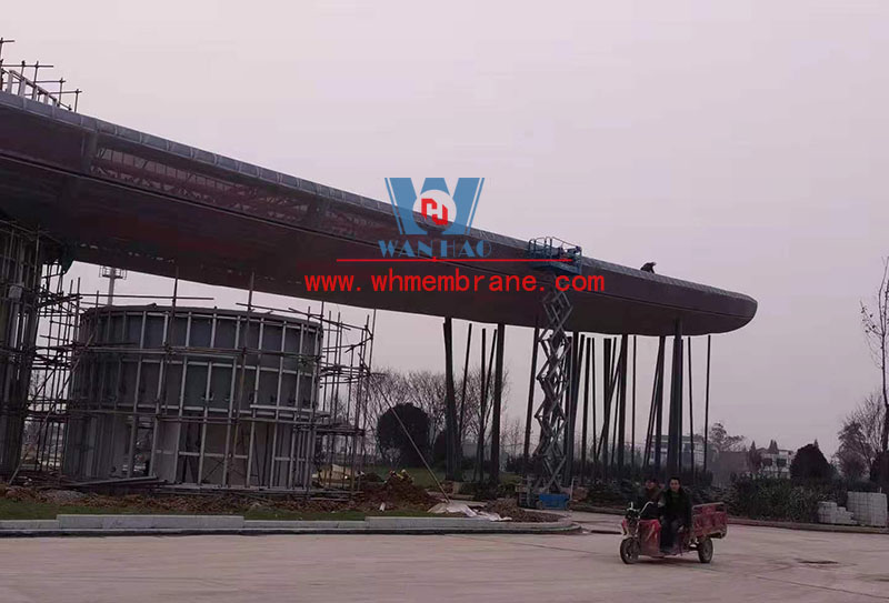 Landscape Membrane Structure Project of Sichuan South Charge Photographic College Landscape Membrane Structure Project of Sichuan South Charge Photographic College