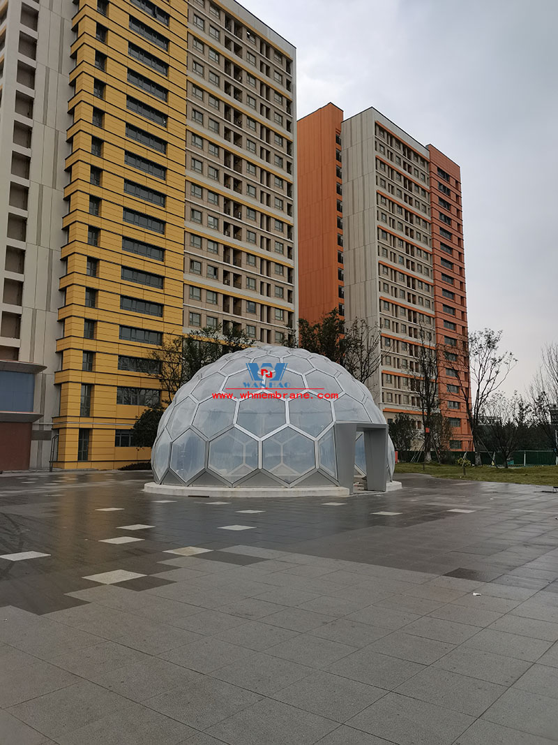 The five-star bazaar steel etfe membrane structure project The five-star bazaar steel etfe membrane structure project