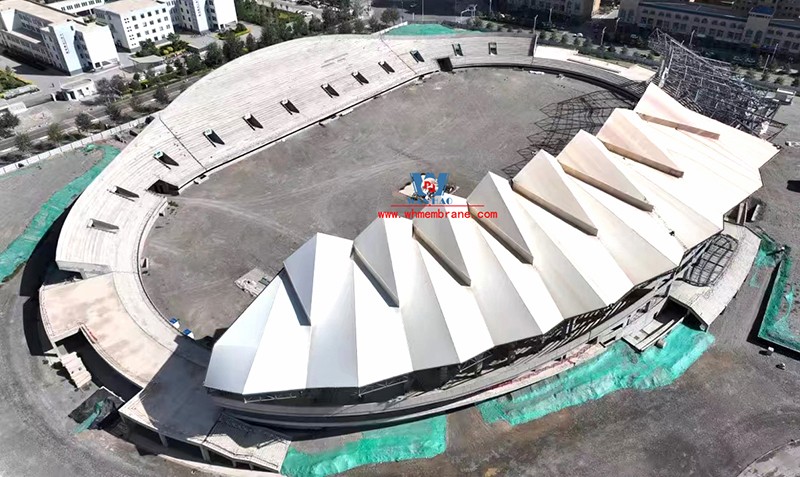 PTFE Roof for Zhangye Olympic stadium. PTFE Roof for Zhangye Olympic stadium.