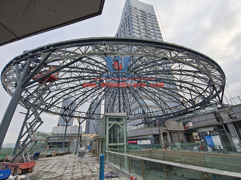 Nanchong Wanda commercial block cover ceiling space steel structure Nanchong Wanda commercial block cover ceiling space steel structure