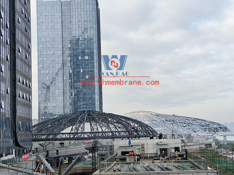 Nanchong Wanda commercial block cover ceiling space steel structure Nanchong Wanda commercial block cover ceiling space steel structure