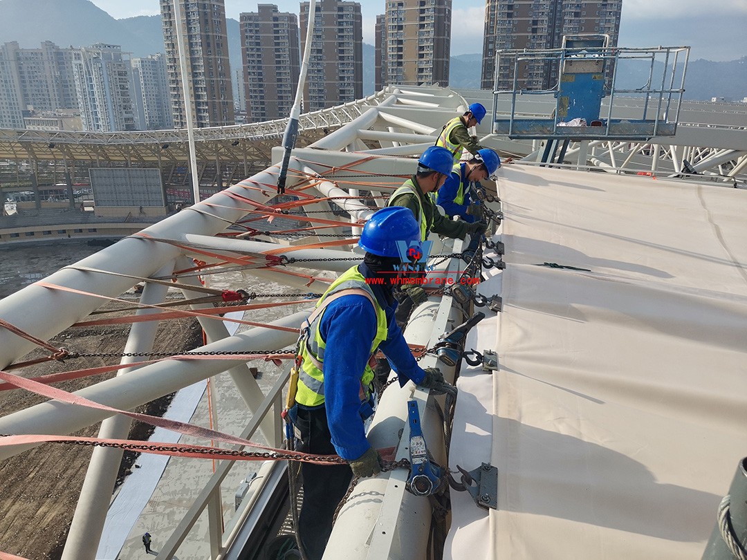 Pingyang Sports Center ptfe membrane structure Pingyang Sports Center ptfe membrane structure