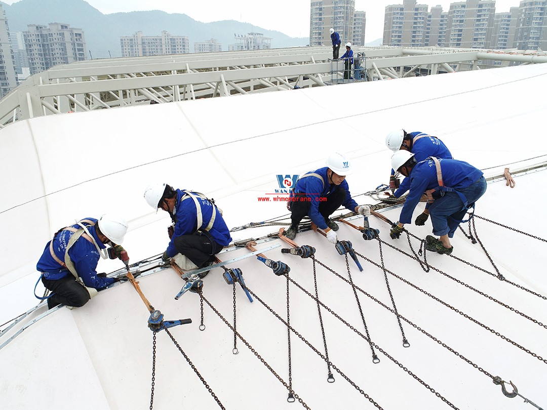 Pingyang Sports Center ptfe membrane structure Pingyang Sports Center ptfe membrane structure