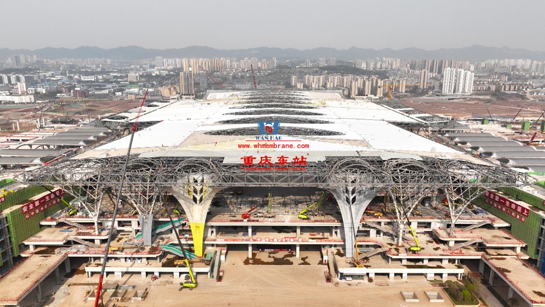 Chongqing East Railway Station is full of regional elements and cultural characteristics