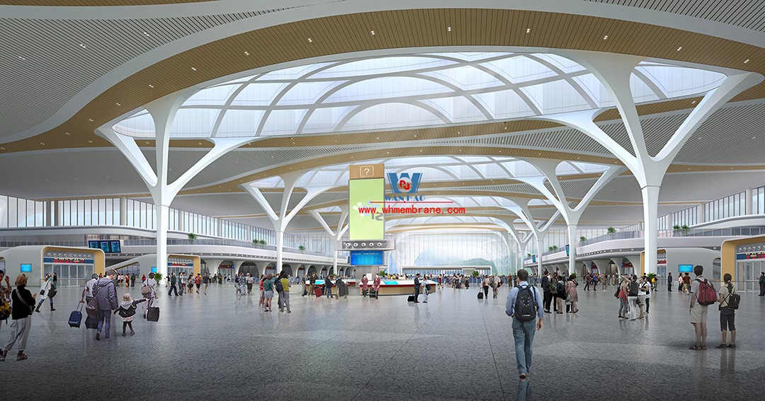 Chongqing East Railway Station membrane structure roofing project Chongqing East Railway Station membrane structure roofing project