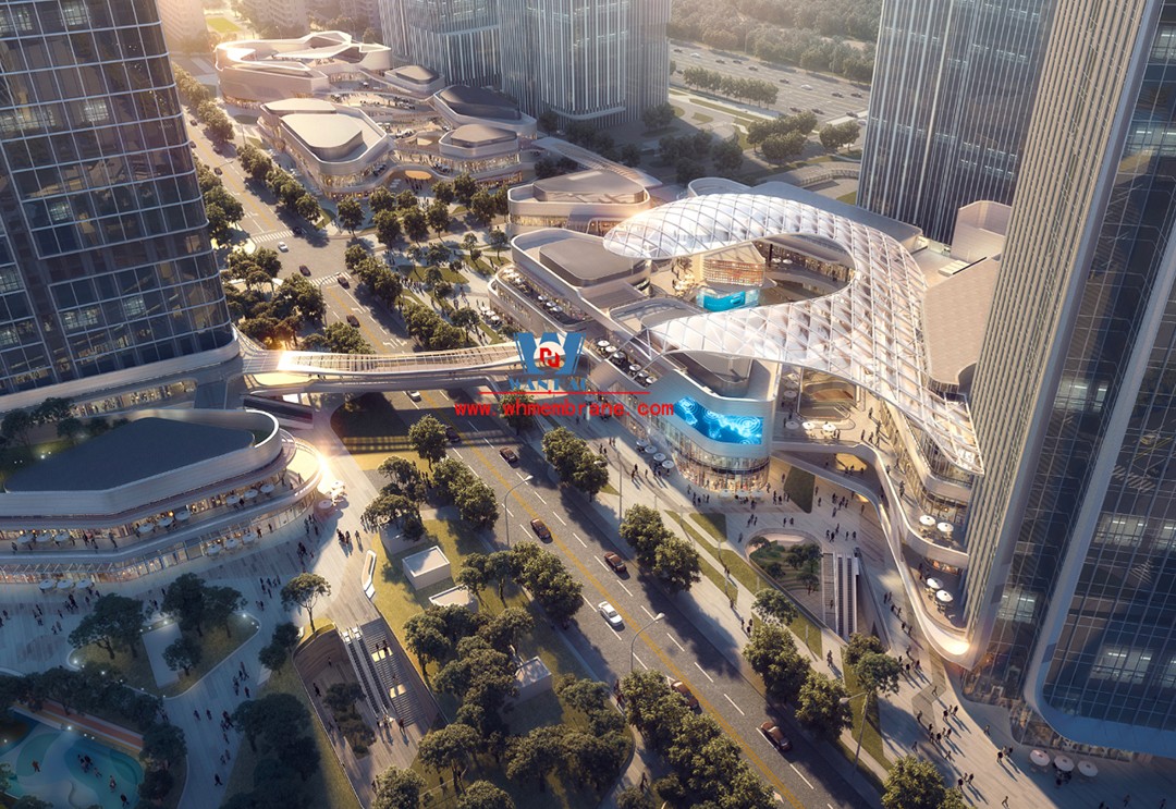 Membrane structure roof of Chongqing East Railway Station Membrane structure roof of Chongqing East Railway Station