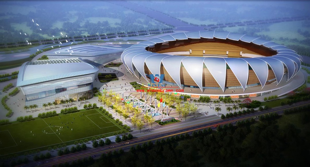 Ruili International Sports and Sports Center construction project stadium house mask structure project