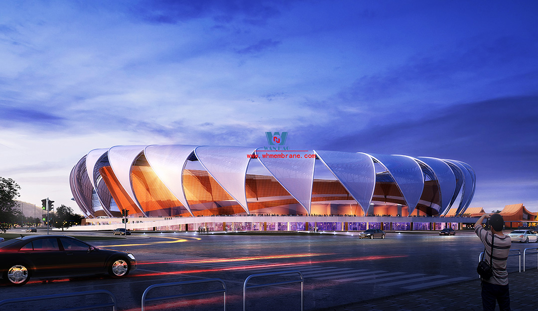 Ruili International Sports and Sports Center construction project stadium house mask structure project