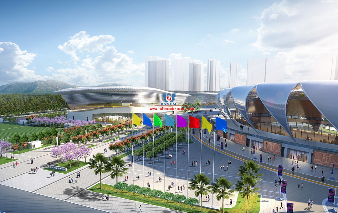 Ruili International Sports and Sports Center construction project stadium house mask structure project