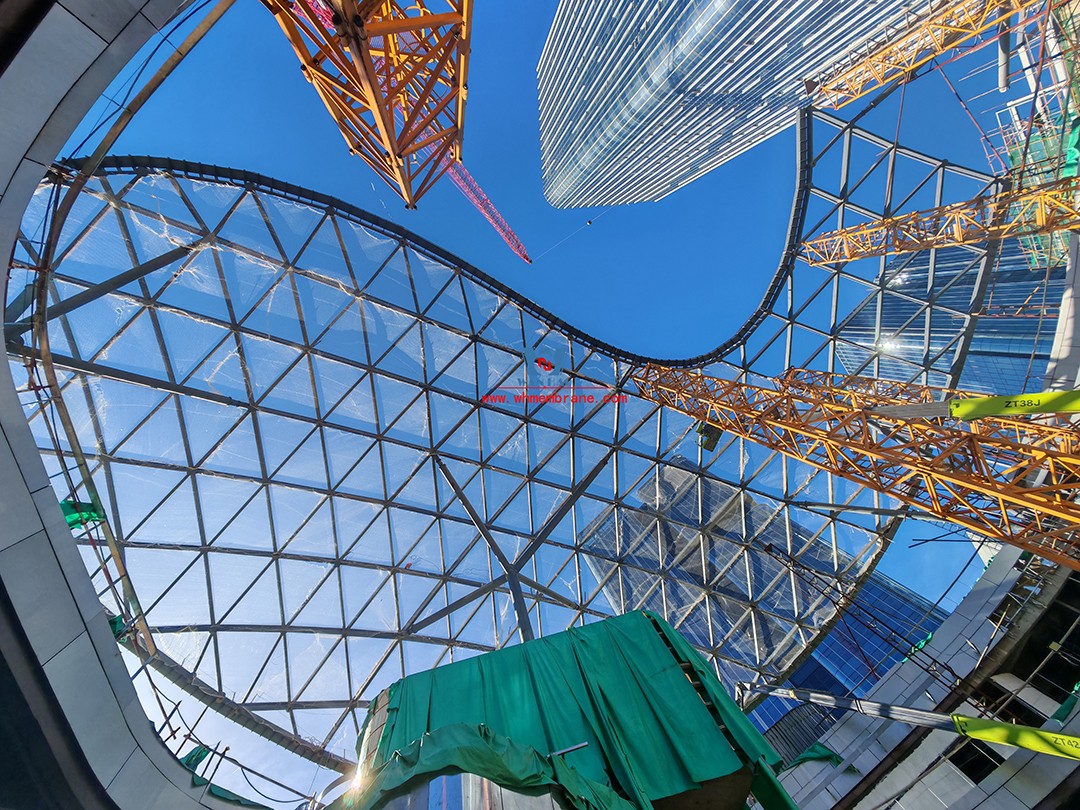 ETFE membrane structure commercial canopy with dream coat