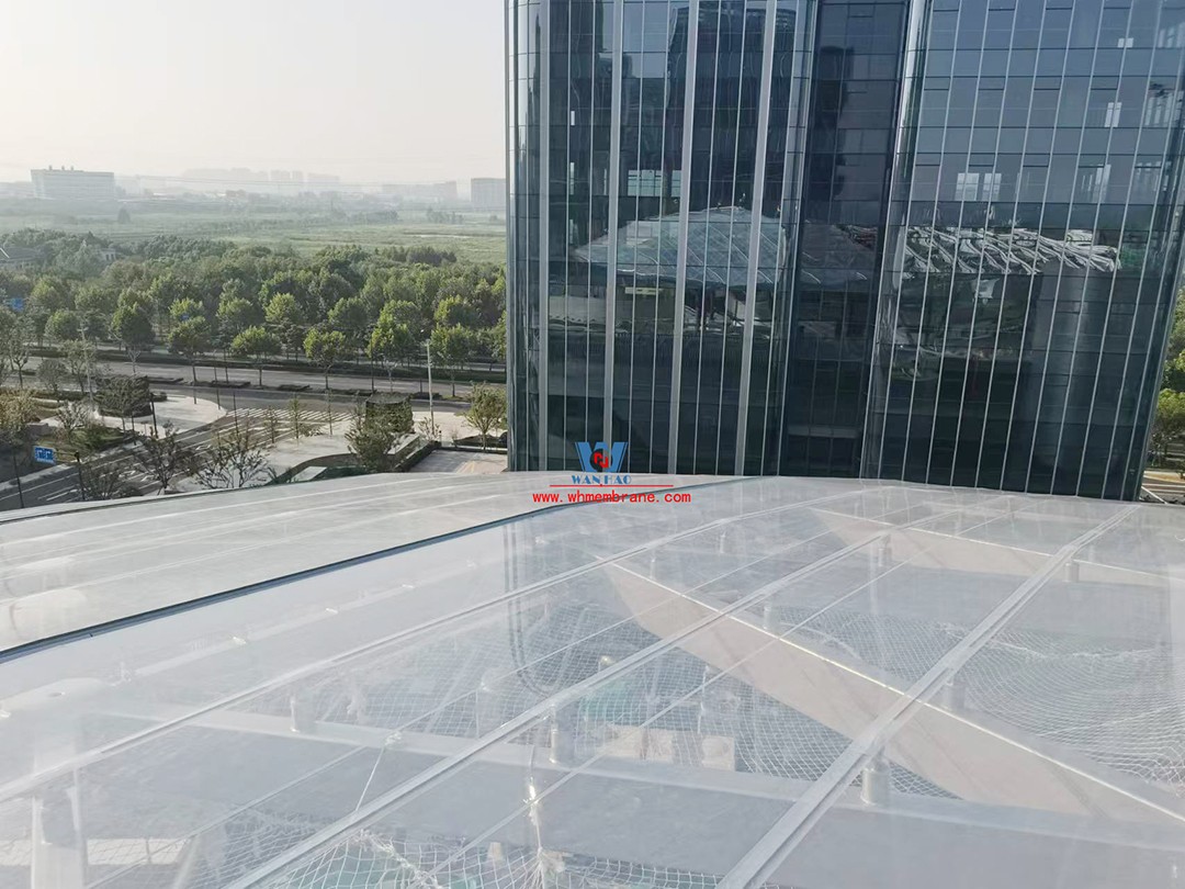 ETFE membrane structure commercial canopy with dream coat