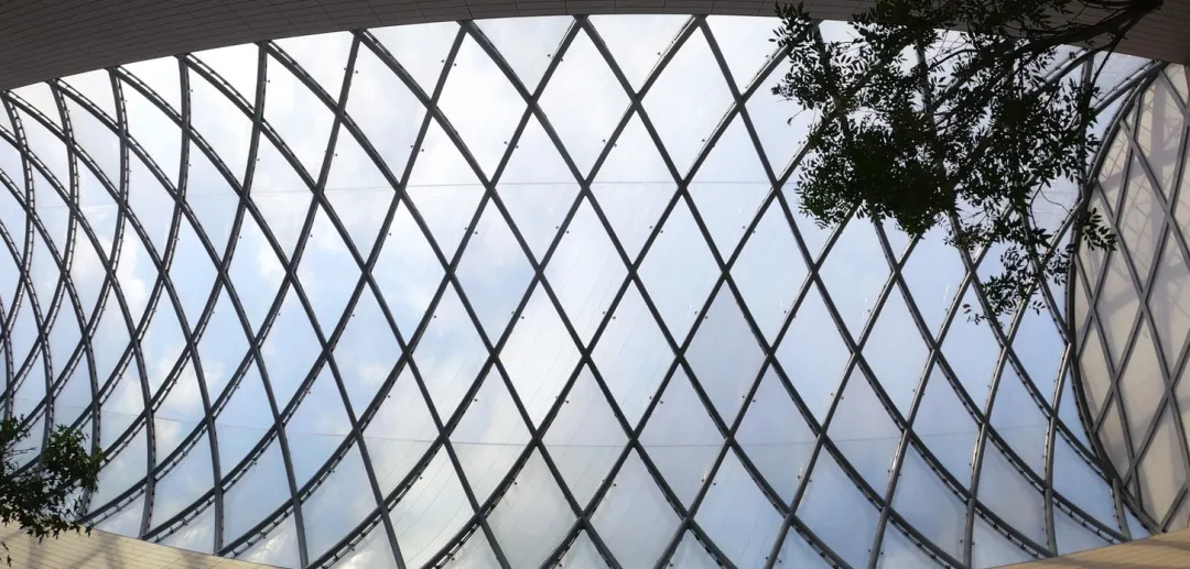 Barrel ETFE air pillow roof - Paseo Acoxpa, Mexico