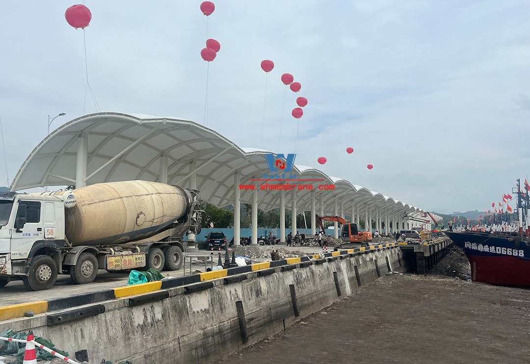 Tongzhao fishing port quality improvement project in Fenghua District is nearing completion