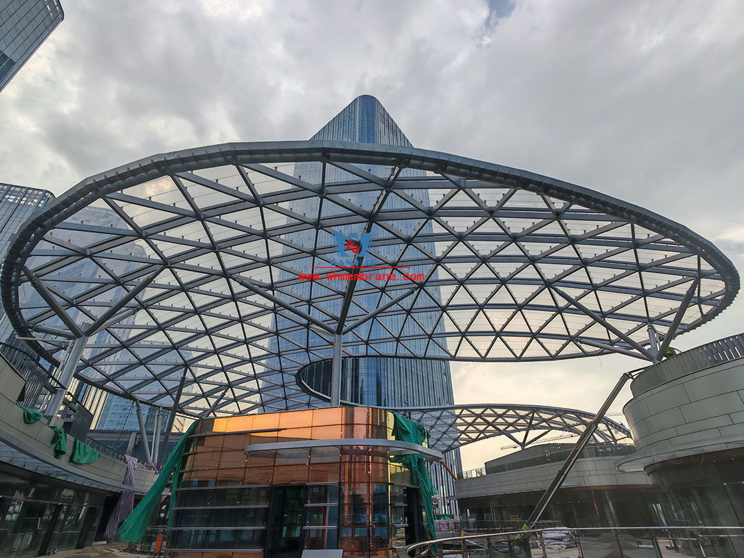 Shaoxing Huafa financial vitality city ETFE membrane structure