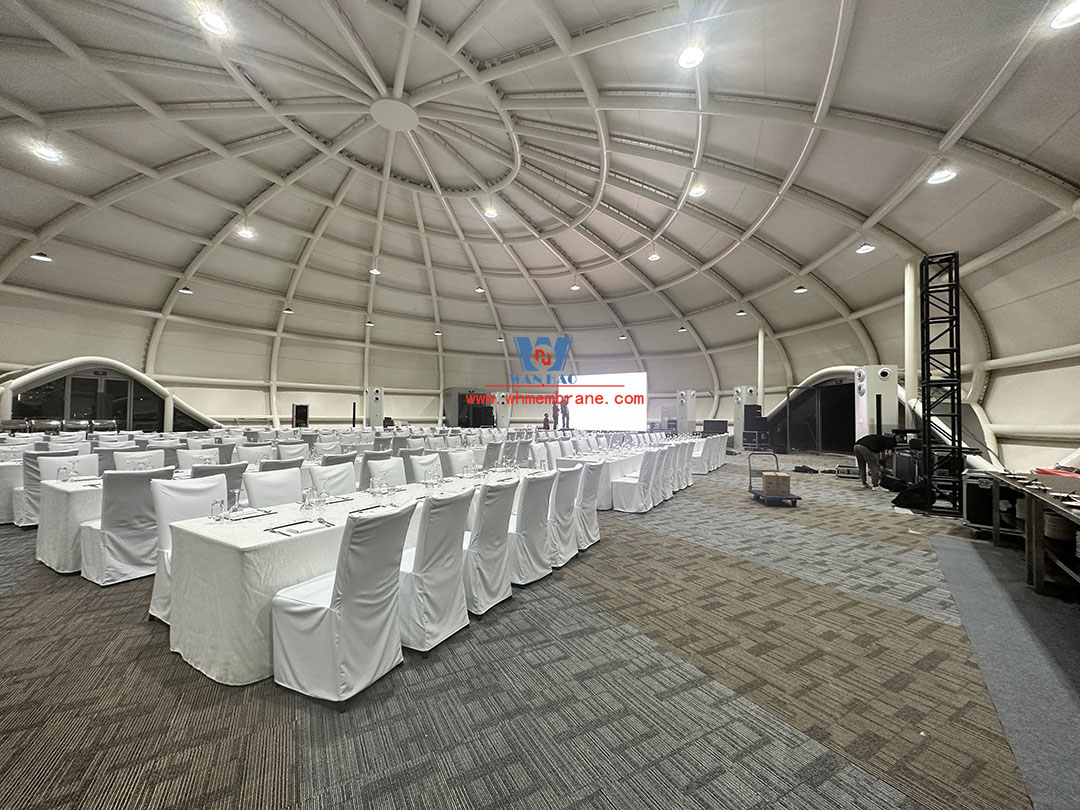 Seaside Hotel multi-function event hall steel film structure