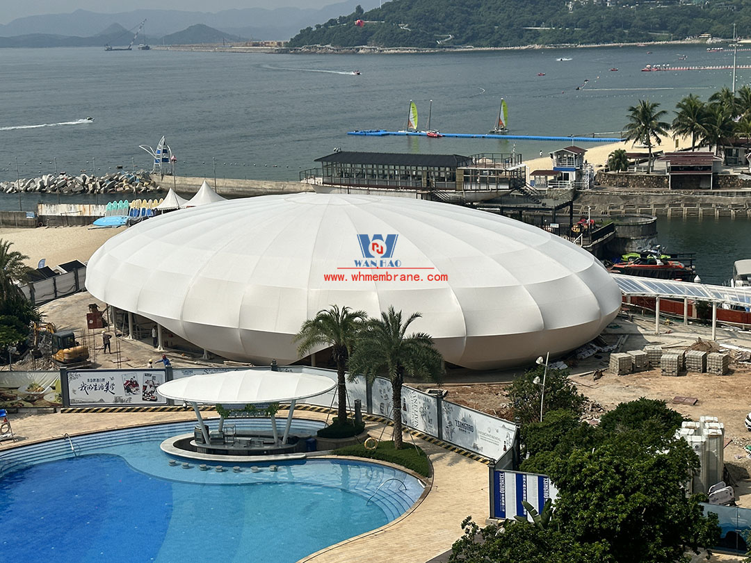 Seaside Hotel multi-function event hall steel film structure