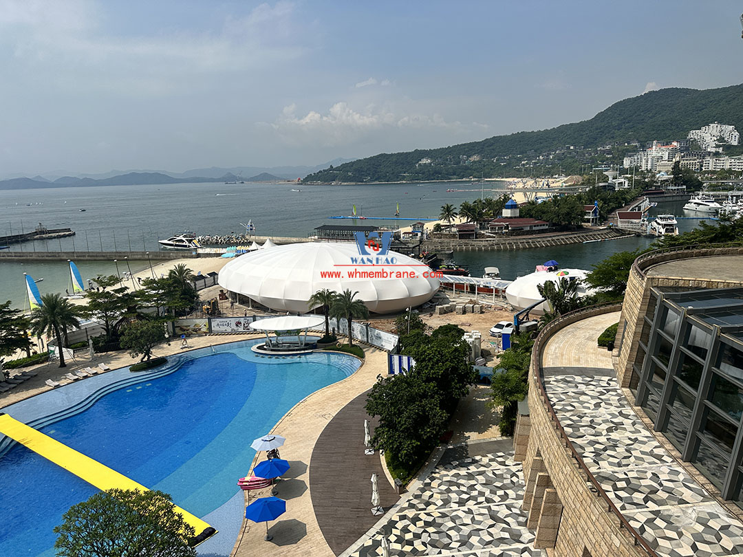 Seaside Hotel multi-function event hall steel film structure