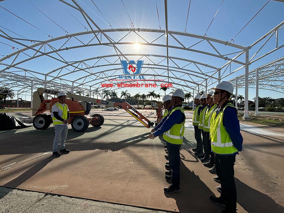 Australian Hope Island tennis center steel structure
