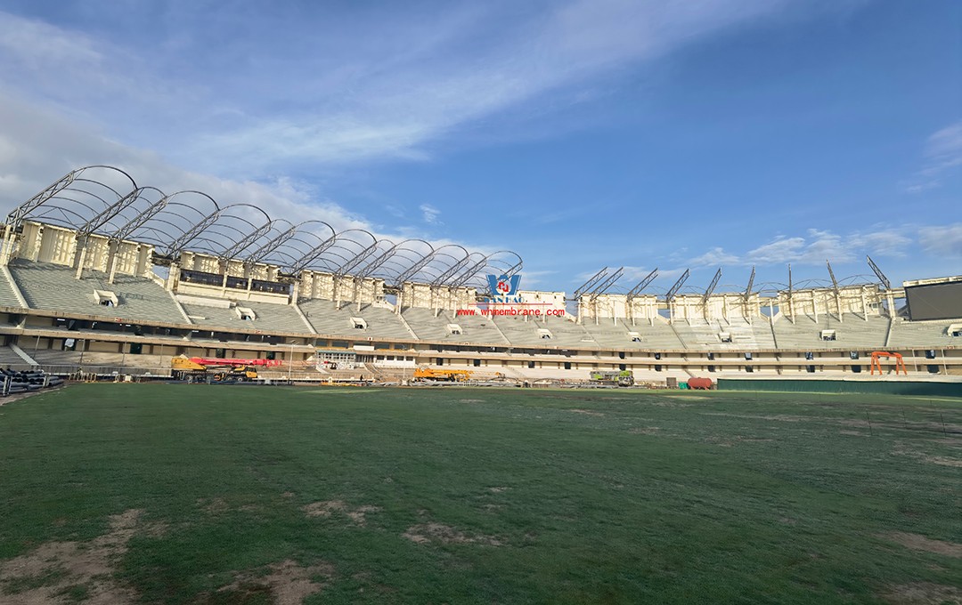 Kenya (Africa Cup) football stadium PTFE steel membrane structure roof hot construction Kenya (Africa Cup) football stadium PTFE steel membrane structure roof hot construction