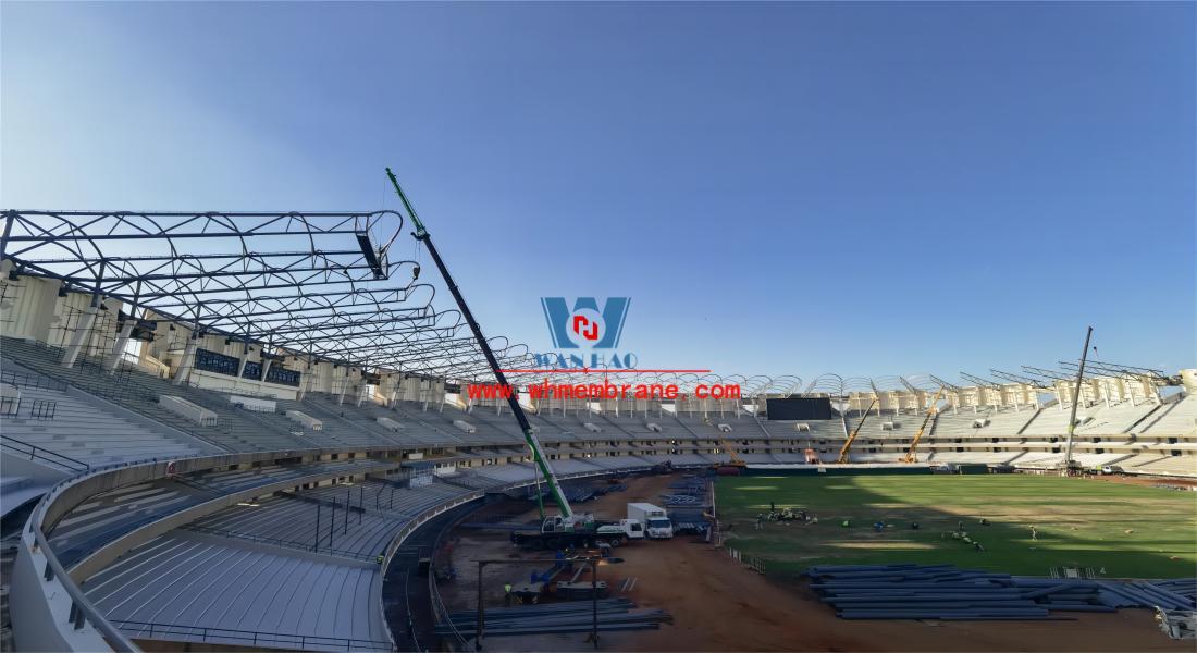 PTFE Tension Structure Membrane Roofing for Kenya Kasarani Stadium PTFE Tension Structure Membrane Roofing for Kenya Kasarani Stadium