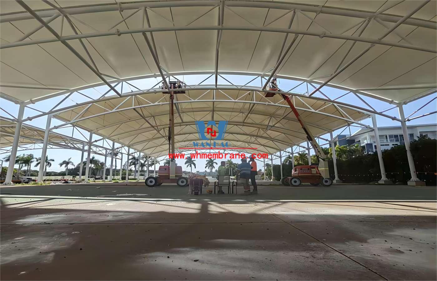 PTFE Membrane Tension Structure Tennis Court Canopy for Australia Hope Island