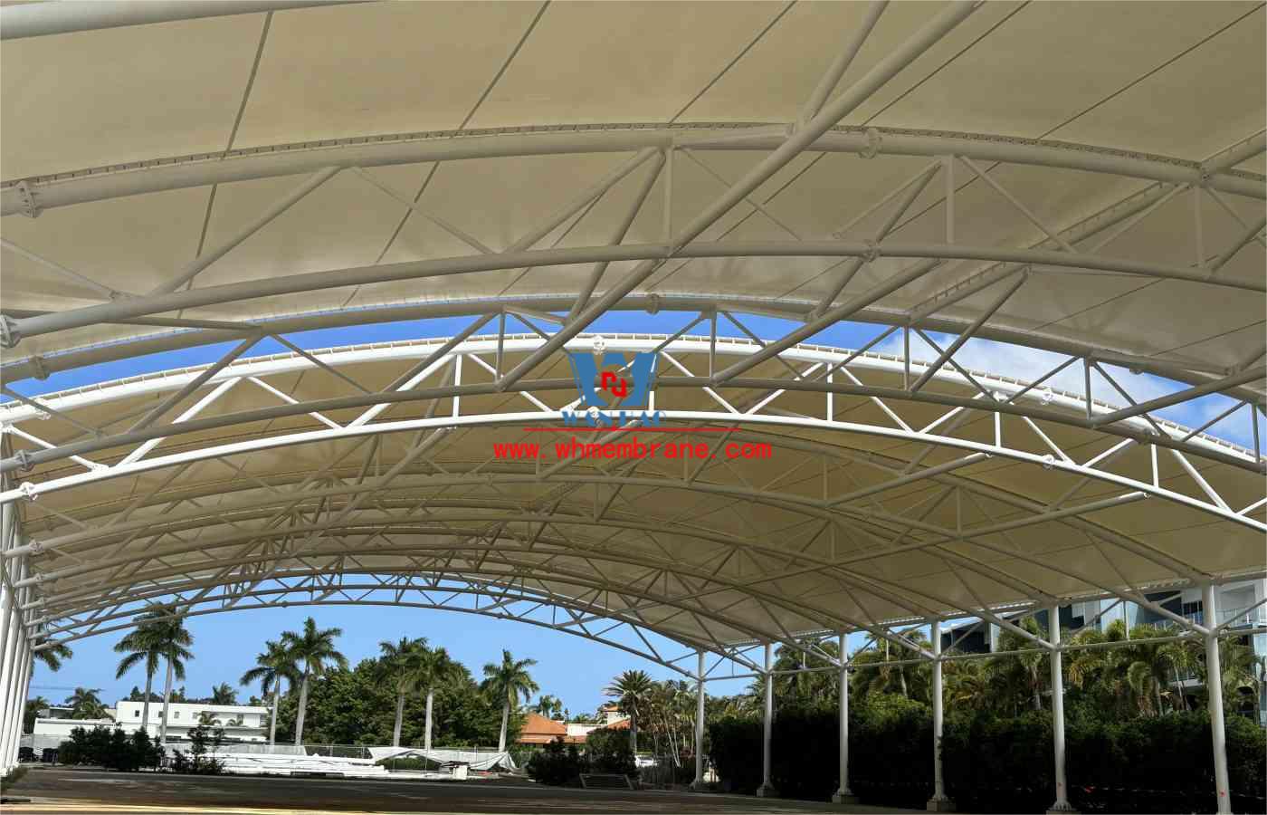 PTFE Membrane Tension Structure Tennis Court Canopy for Australia Hope Island