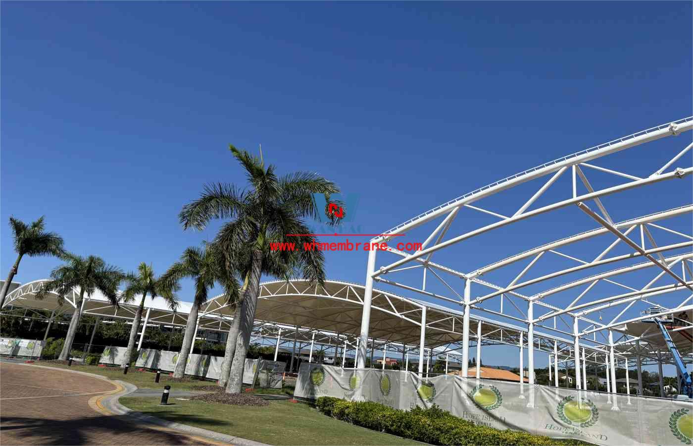PTFE Membrane Tension Structure Tennis Court Canopy for Australia Hope Island