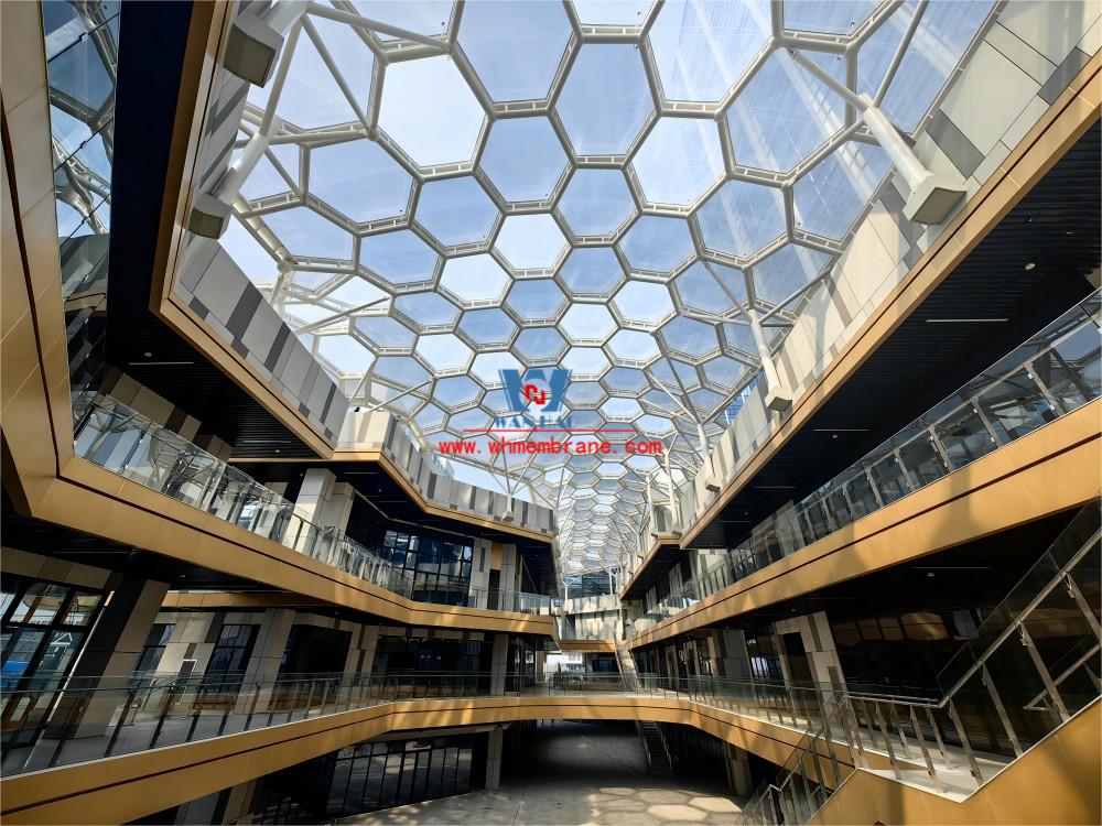 Jiaxing Changli'an Commercial Centre ETFE Tension Structure Membrane Air Cushion Roofing Jiaxing Changli'an Commercial Centre ETFE Tension Structure Membrane Air Cushion Roofing