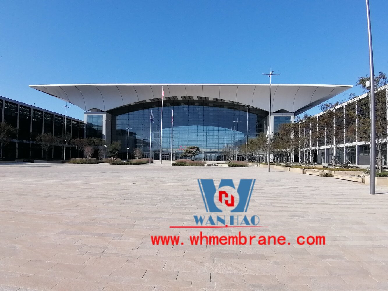 Shandong's Largest Exhibition Membrane Structure Red Island International Convention And Exhibition Center