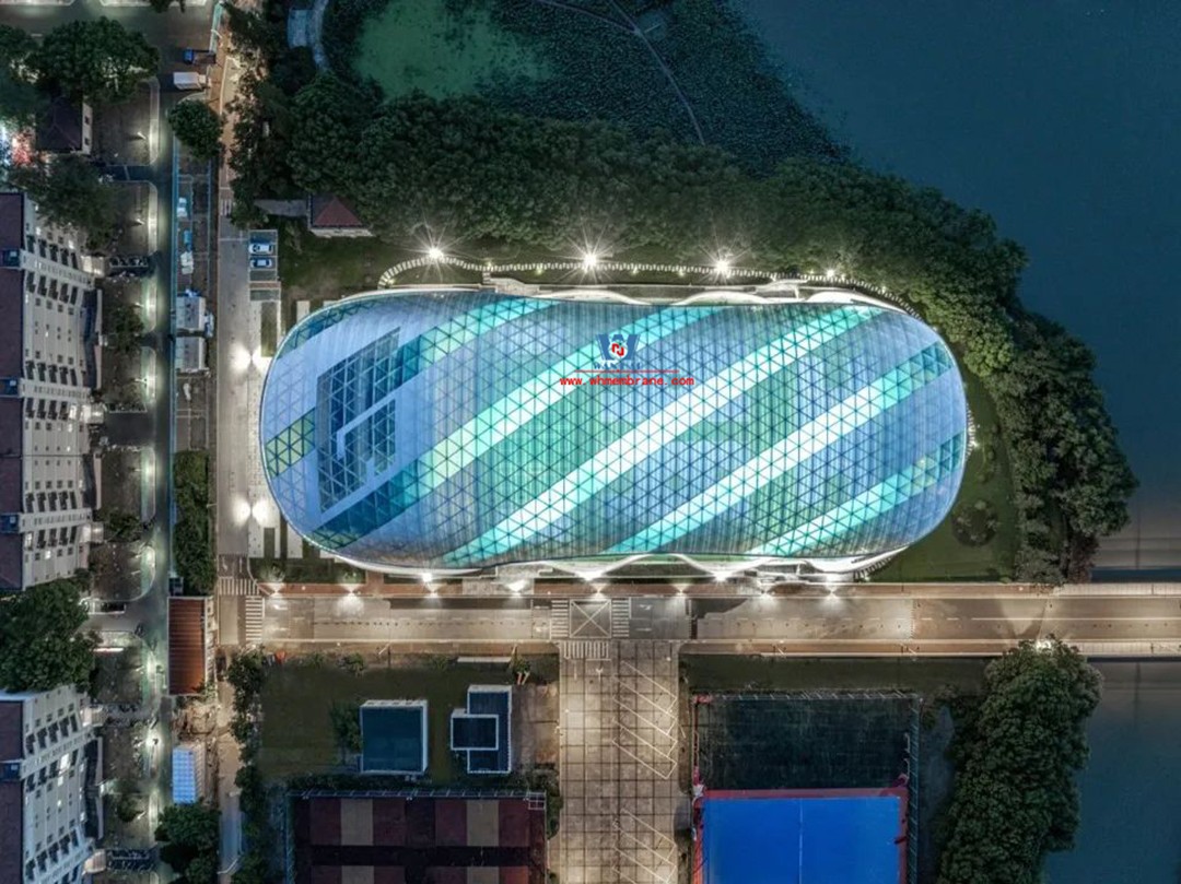 Sail shadow | ETFE membrane structure dome on the playground of wind and rain