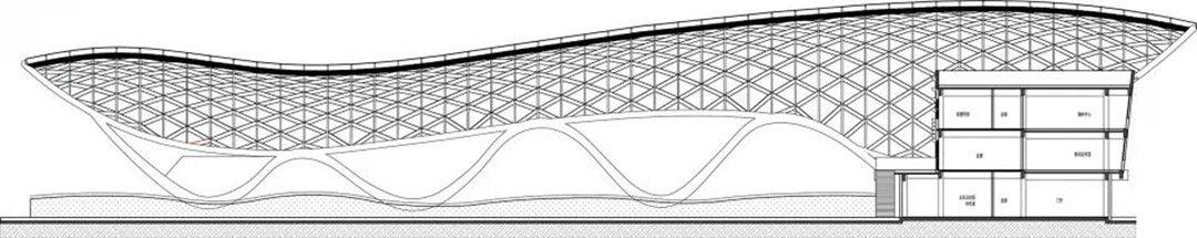 Sail shadow | ETFE membrane structure dome on the playground of wind and rain