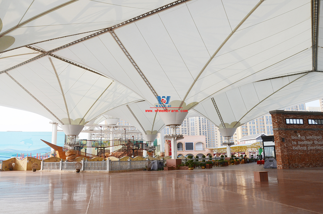 Membrane structure building unique artistic expression