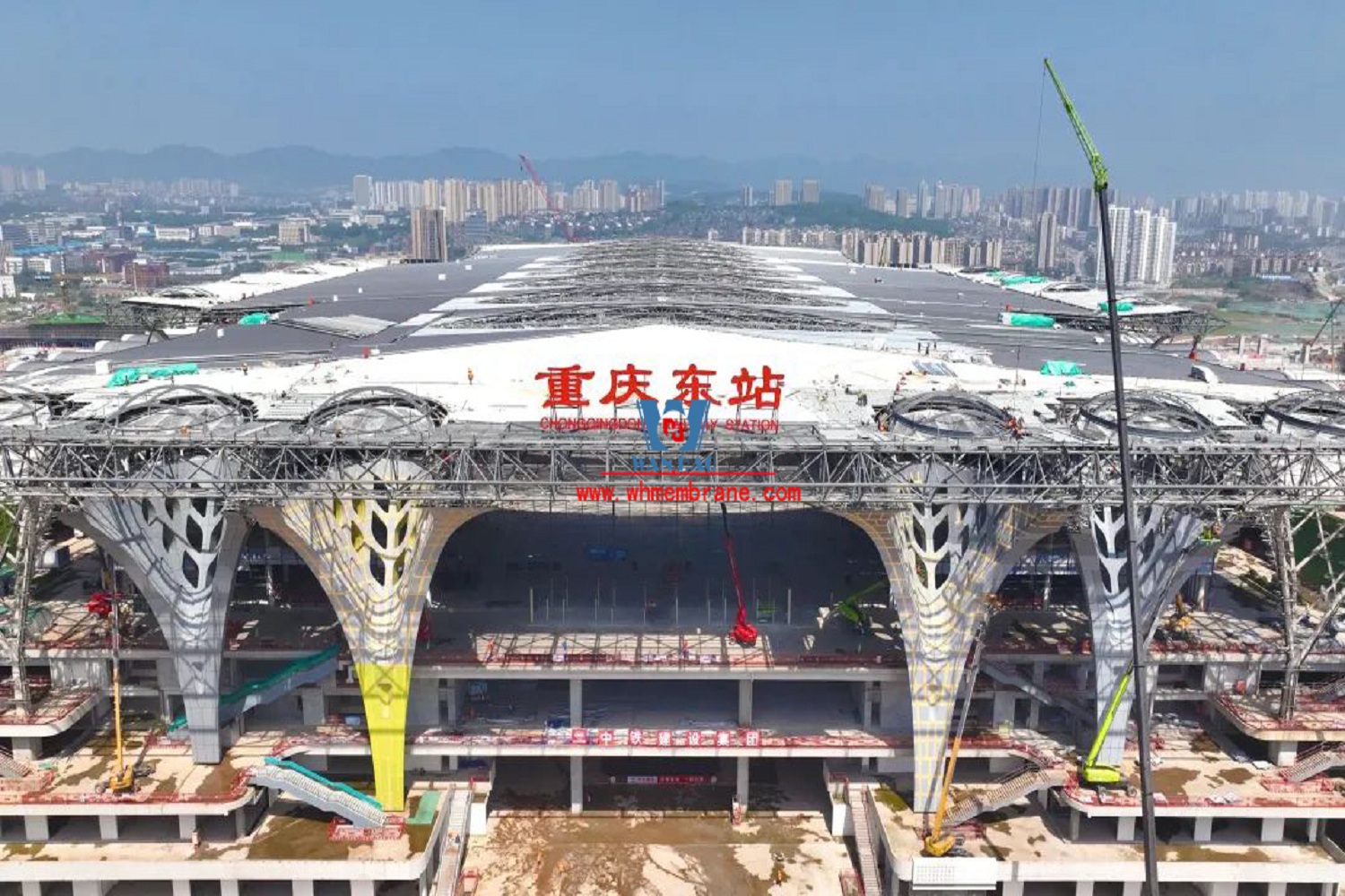 ETFE Membrane Structure roofing Project for Chongqing East Railway Station