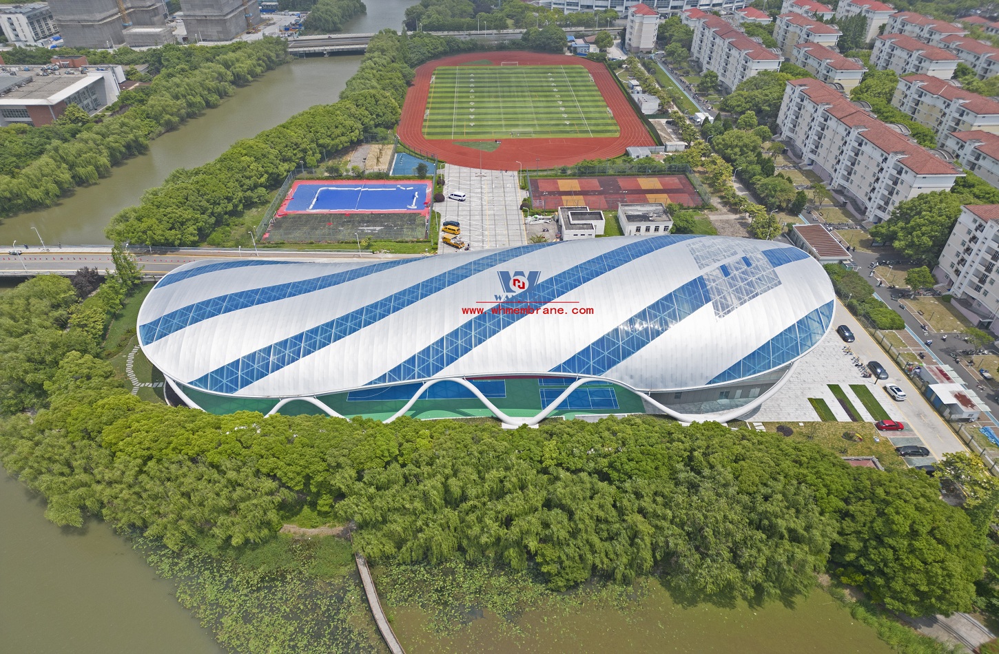 ETFE membrane structure project forUniversity playground