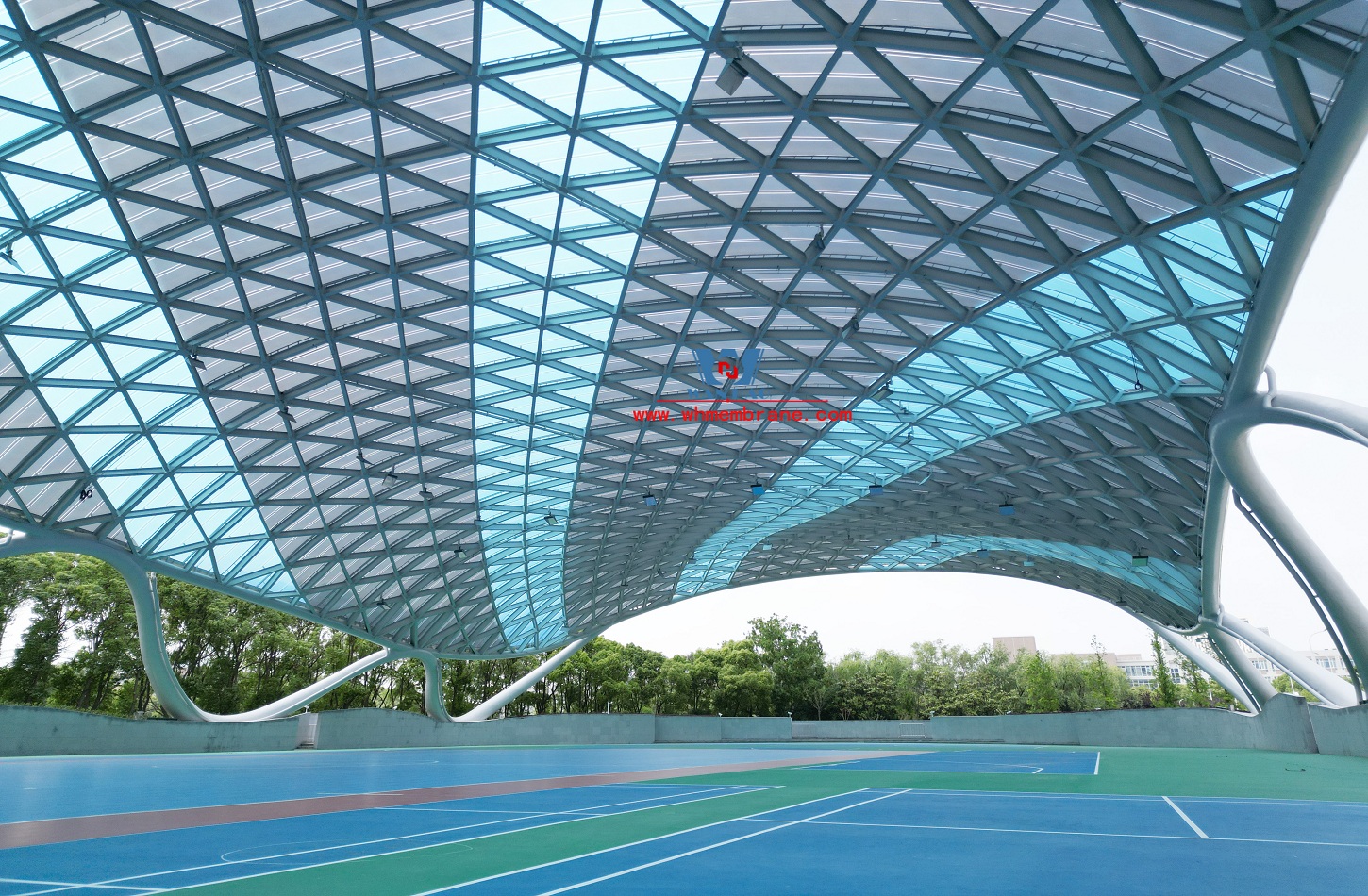 ETFE membrane structure project forUniversity playground