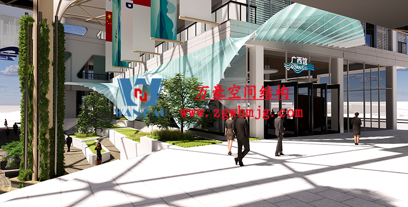 PTFE membrane structure project of China ASEAN featured brand convergence center