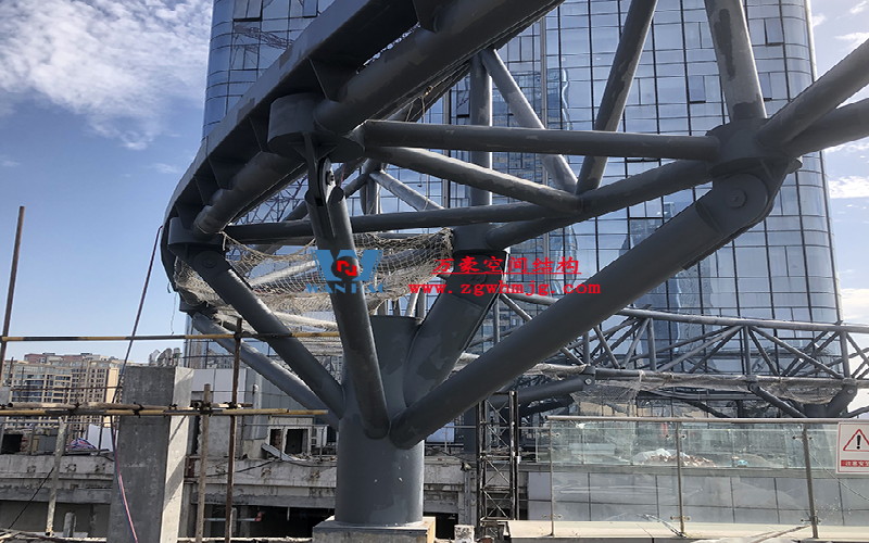 Commercial steel membrane structure ETFE roof canopy project for plot 6 of Mingyu Square Commercial steel membrane structure ETFE roof canopy project for plot 6 of Mingyu Square