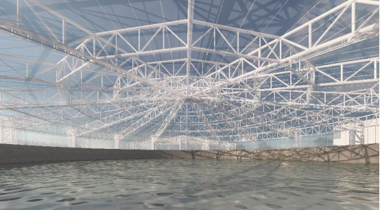 مشروع هيكل غشاء لمعالجة مياه الصرف في الحديقة الصناعية في غولمود