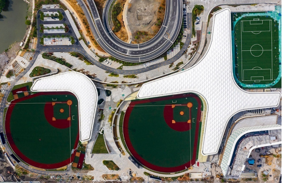 سقف غشائي PTFE لصالة يونتشيي Yunzhiyi للألعاب الرياضية ألعاب آسيا في هانغتشو