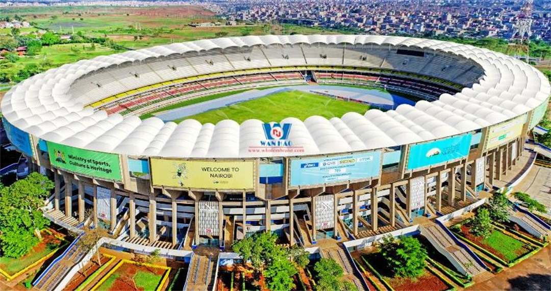 The PTFE membrane structure of KASARANI Stadium in Kenya: an example of modern construction technology The PTFE membrane structure of KASARANI Stadium in Kenya: an example of modern construction technology