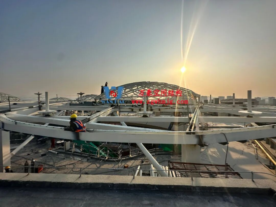 PTFE ETFE Membrane Structure of Phoenix New World Commercial Street Sky Canopy