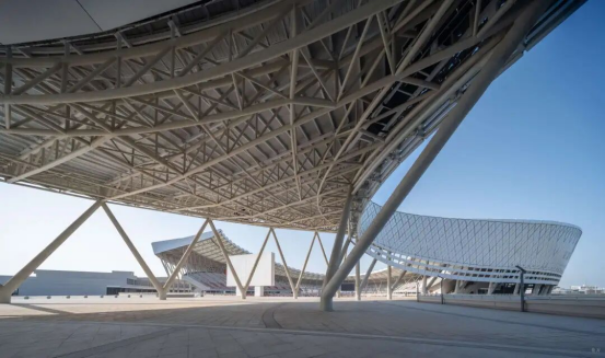 PTFE Tensile Membrane Structure Roofing of Xiangyang Sports Center in China