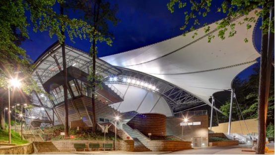 PTFE Membrane Forest Dome for The Lesna Open-air Theatre in Poland